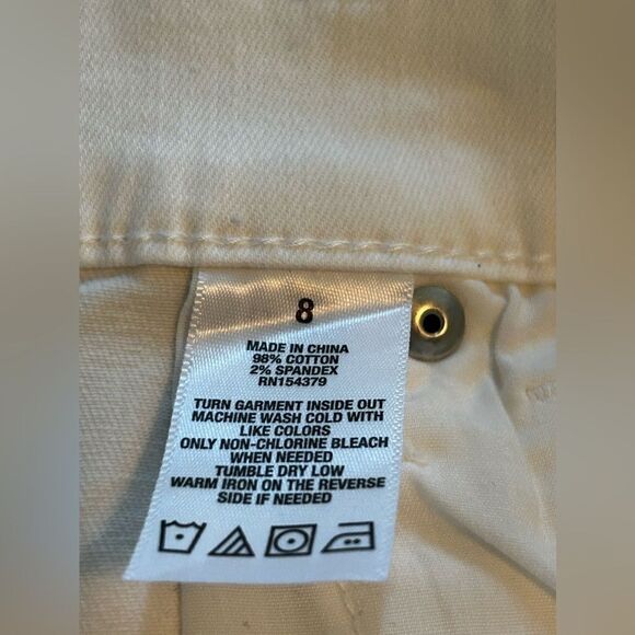 Aeropostale high waisted ankle jegging size 8 white denim NWT - Picture 7 of 16